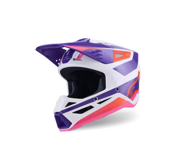 ALPINESTARS(MX) Offroad - HELMET SM3 HEAT WHT/PU/PINK 2X