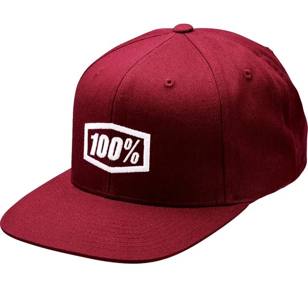 100% Kopf- & Halsbedeckungen - HAT ICON SNPBCK BRGNDY OS
