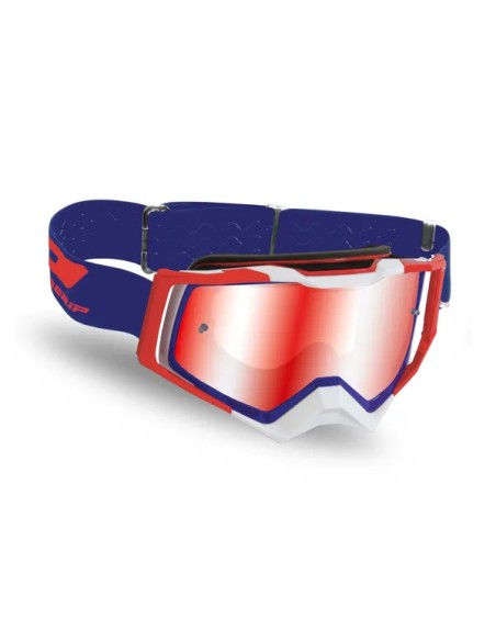 PRO GRIP Motorradbrillen - GOGGLES 3309 RAPID RWB/MIR BL