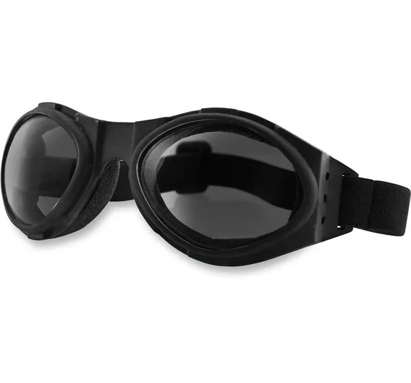 BOBSTER Motorradbrillen - GOGGLE BUGEYE BLACK W/ SMOKE L