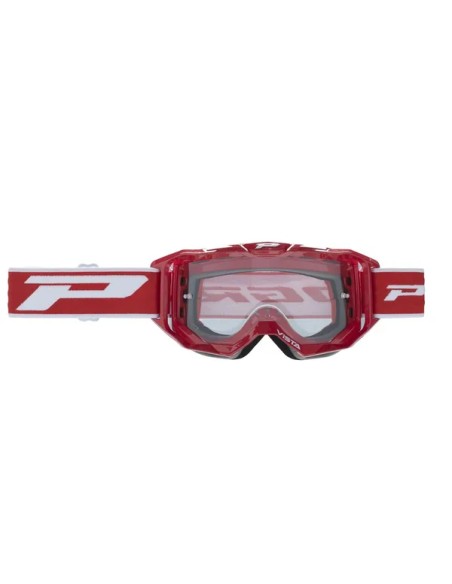 PRO GRIP Motorradbrillen - GOGGLE PRO GRIP VISTA RED/CLEA
