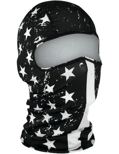 ZAN HEADGEAR Kopf- & Halsbedeckungen - BALACLAVA BK/WH FLAG