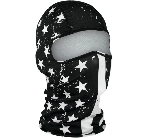 ZAN HEADGEAR Kopf- & Halsbedeckungen - BALACLAVA BK/WH FLAG