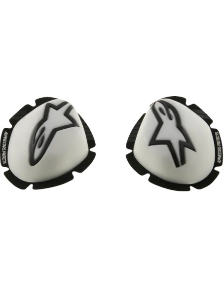 ALPINESTARS (ROAD) Knieprotektoren - SLIDER KNEE GP TECH WHITE BLAC