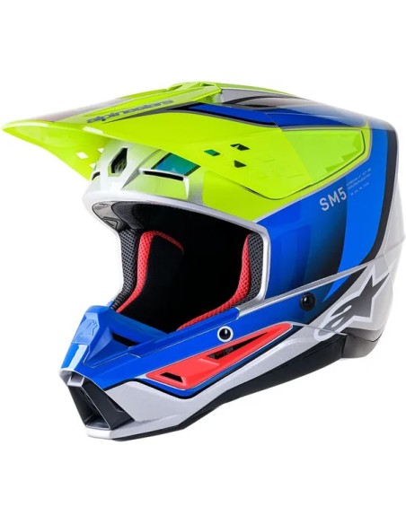ALPINESTARS(MX) Offroad - HELMET SM5 SAIL YLW/BL 2X