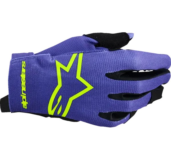 ALPINESTARS(MX) Offroad - GLOVES YTH RADAR PURPLE/YELLOW
