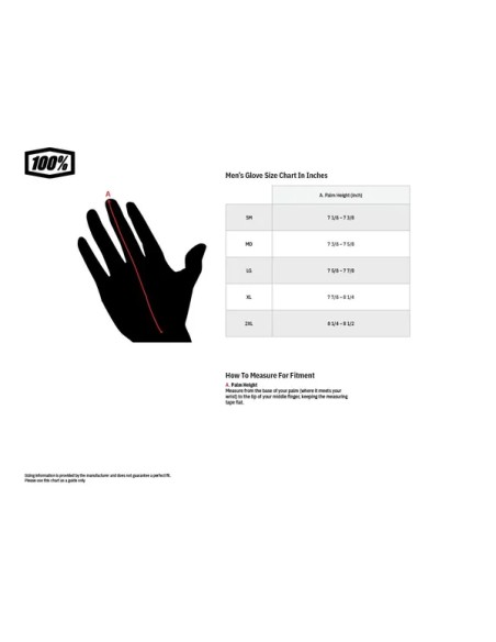 100% Handschuhe - Detailansicht