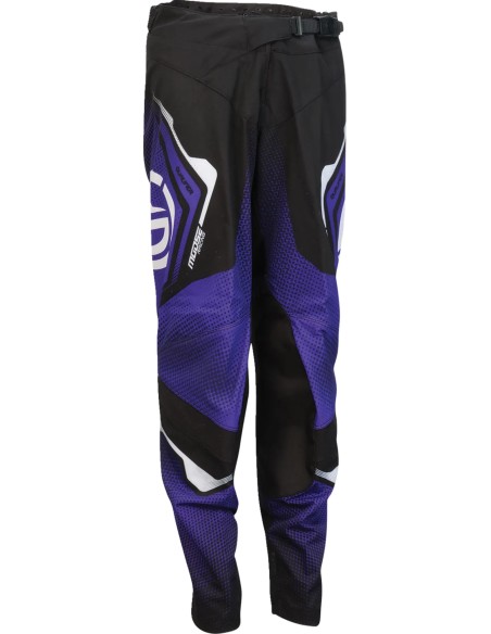 MOOSE OFFROAD SOFT-GOODS Hosen - PANT YTH QUALIFIER BLACK/PURPL