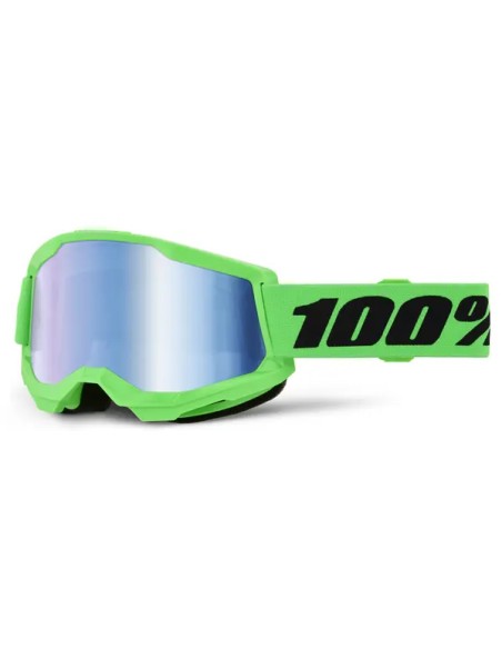 100% Motorradbrillen - GOGGLE STRATA 2 NEON GRN - BLU