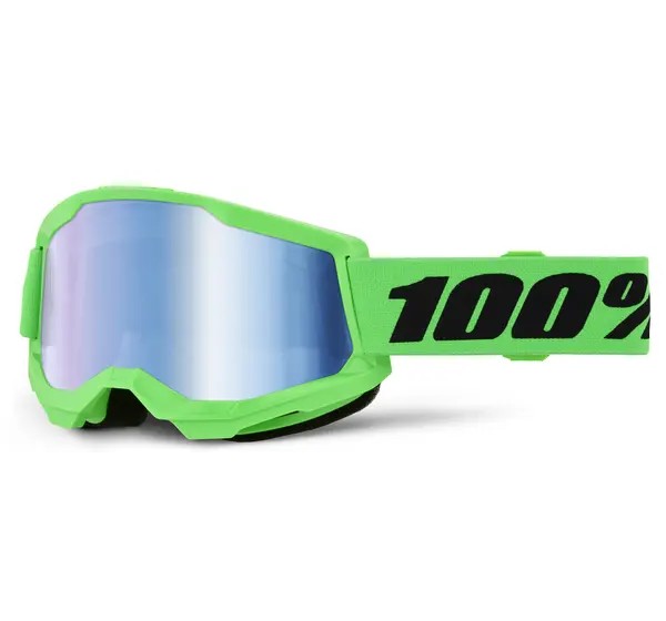 100% Motorradbrillen - GOGGLE STRATA 2 NEON GRN - BLU