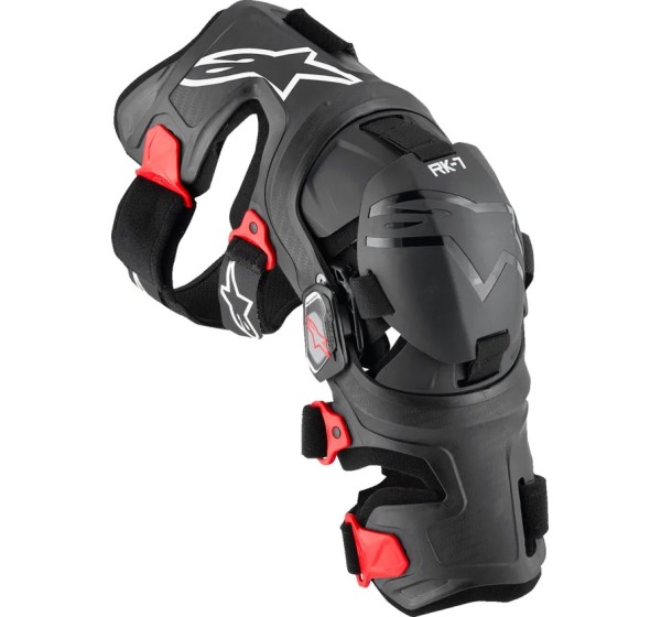 ALPINESTARS(MX) Knieprotektoren - KNEEBRACE RK-7 PLASMA BLK/RD X