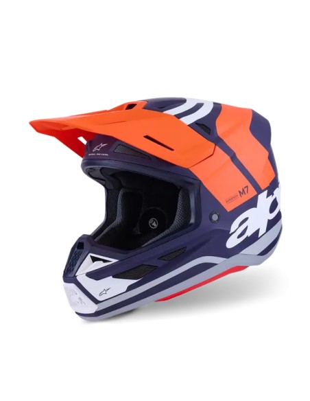 ALPINESTARS(MX) Offroad - HELMET SM7 CORE ORAN/BLUE 2X