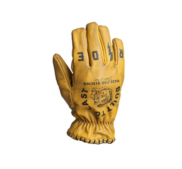 JOHN DOE Straße - GLOVE COYOTE LEATHER YELLOW/BL
