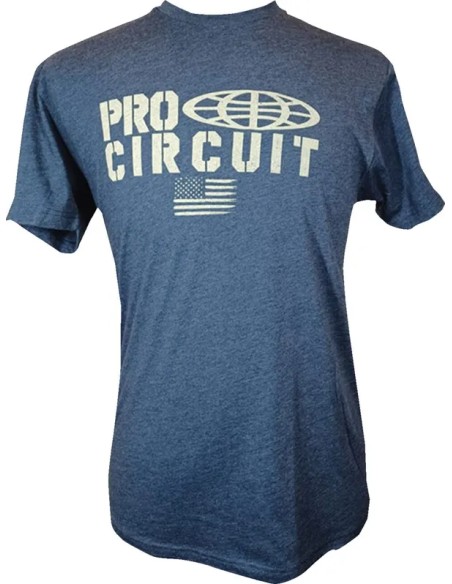 PRO CIRCUIT T-Shirts, Poloshirts & Tanktops - T-SHIRT PC LOGO FLAG HEATHERED