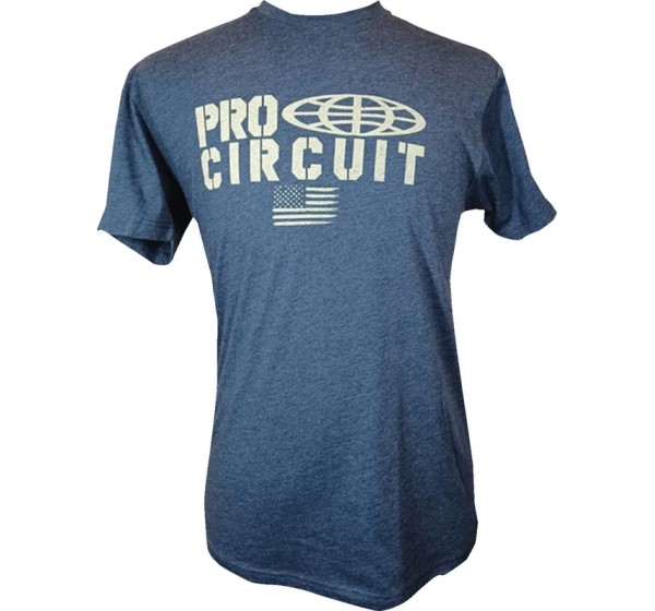 PRO CIRCUIT T-Shirts, Poloshirts & Tanktops - T-SHIRT PC LOGO FLAG HEATHERED
