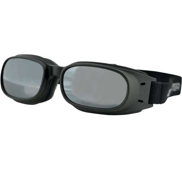 BOBSTER Motorradbrillen - GOGGLE PISTON BLACK W/ SMOKE M