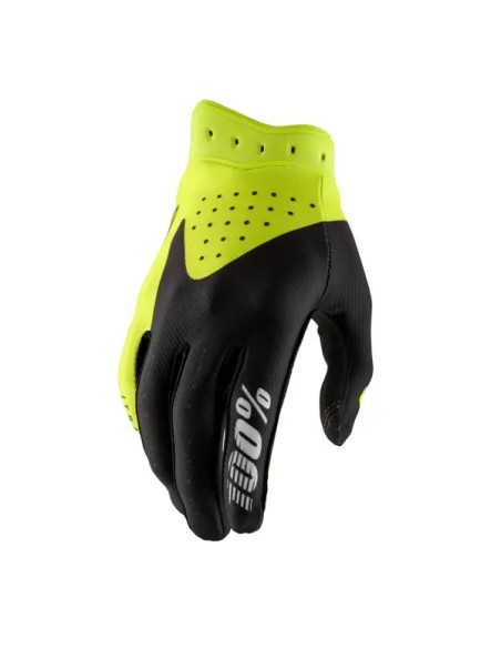 100% Handschuhe - GLOVES ITRACK BLACK/FLO YELLOW