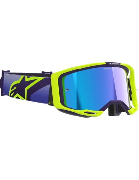 ALPINESTARS GOGGLES Motorradbrillen - GOGGLE VISION 8 CORP PRP/YLWPN