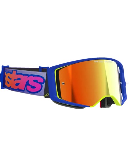 ALPINESTARS GOGGLES Motorradbrillen - GOGGLE SUPERTECH VISTA BLUE/YL
