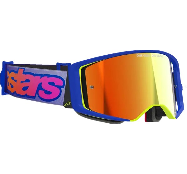 ALPINESTARS GOGGLES Motorradbrillen - GOGGLE SUPERTECH VISTA BLUE/YL