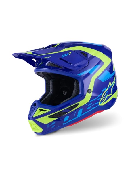 ALPINESTARS(MX) Offroad - HELMET SM7 DEED BLUE/YEL 2X