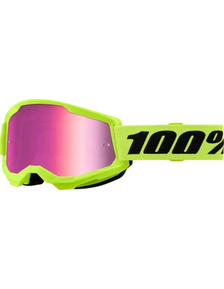 100% Motorradbrillen - GOGGLE ST2 NEON YEL MR PK