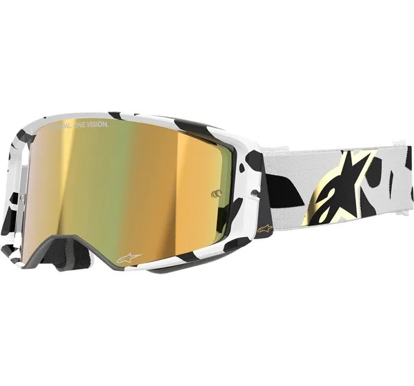 ALPINESTARS GOGGLES Motorradbrillen - GOGGLE SUPERTECH CORP WHT/GLD