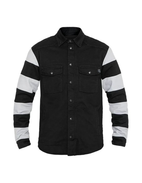 JOHN DOE Jacken - MOTOSHIRT PRISON BLACK/WHITE 5