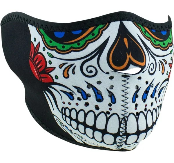 ZAN HEADGEAR Kopf- & Halsbedeckungen - HALF MASK MUERTE SKULL