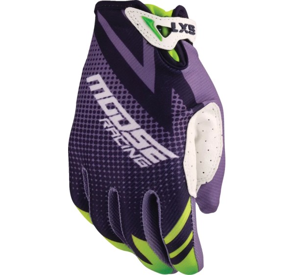 MOOSE OFFROAD SOFT-GOODS Offroad - GLOVE YOUTH SX1 PURPLE/GREEN L
