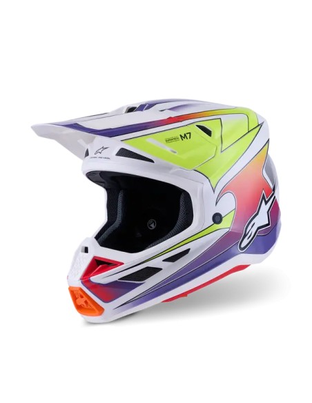 ALPINESTARS(MX) Offroad - HELMET SM7 FUSE WHT/YL/PU 2X