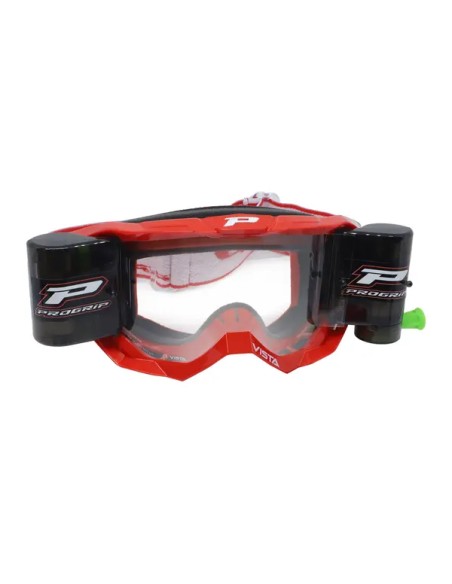 PRO GRIP Motorradbrillen - GOGGLE VISTA RED ROLL OFF XXL