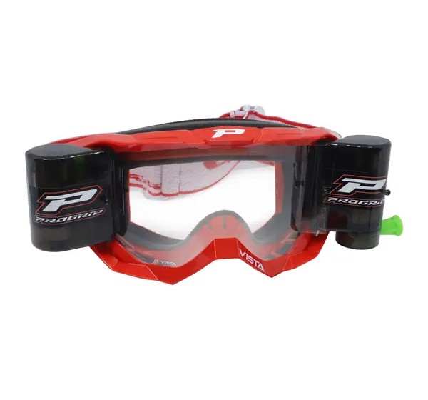 PRO GRIP Motorradbrillen - GOGGLE VISTA RED ROLL OFF XXL