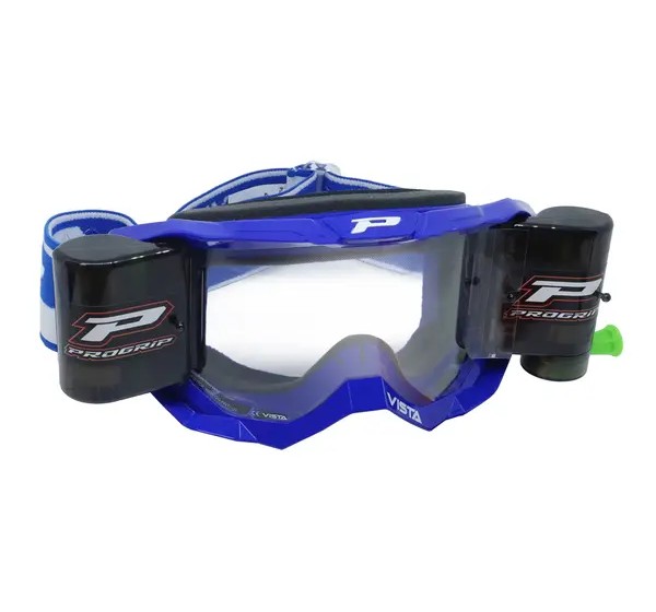 PRO GRIP Motorradbrillen - GOGGLE VISTA BLUE ROLL OFF XXL
