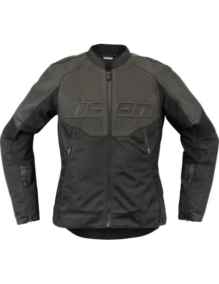 ICON Jacken - JACKET WM OVERLORD3 LEATHER BL