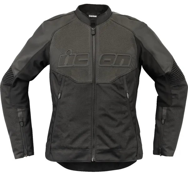 ICON Jacken - JACKET WM OVERLORD3 LEATHER BL