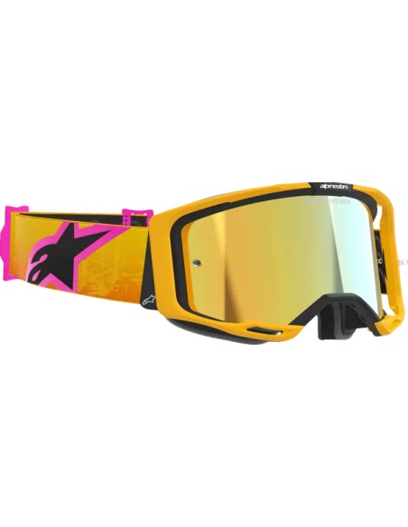 ALPINESTARS GOGGLES Motorradbrillen - GOGGLE VISION 8 CORP ORG/YLW/P