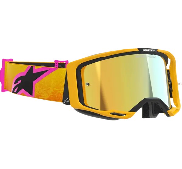 ALPINESTARS GOGGLES Motorradbrillen - GOGGLE VISION 8 CORP ORG/YLW/P