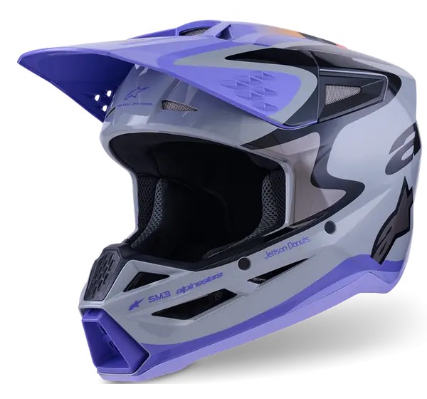 ALPINESTARS(MX) Offroad - HELMET YTH SM3 JETTSON GRAY/PU