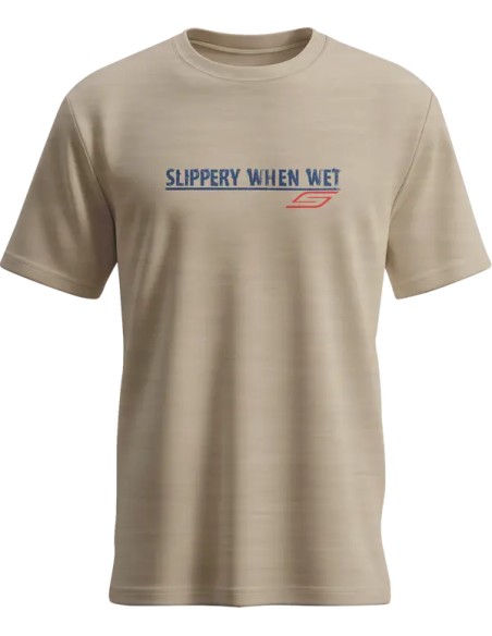 SLIPPERY T-Shirts, Poloshirts & Tanktops - TEE SLIPPERY WHEN WET DESERT T
