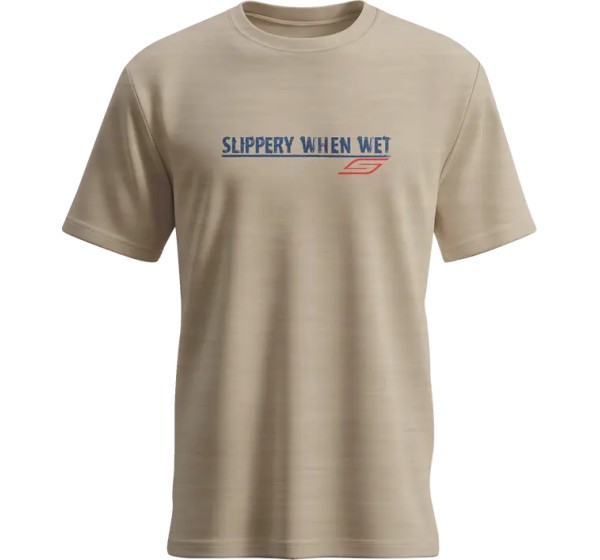 SLIPPERY T-Shirts, Poloshirts & Tanktops - TEE SLIPPERY WHEN WET DESERT T