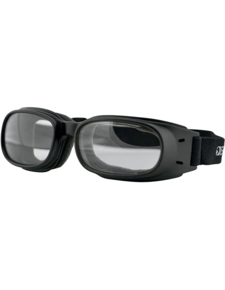 BOBSTER Motorradbrillen - GOGGLE PISTON BLACK W/ CLEAR L