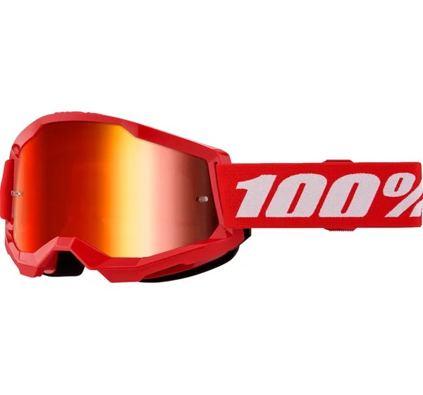 100% Motorradbrillen - GOGGLE STRATA 2 RED MR RD