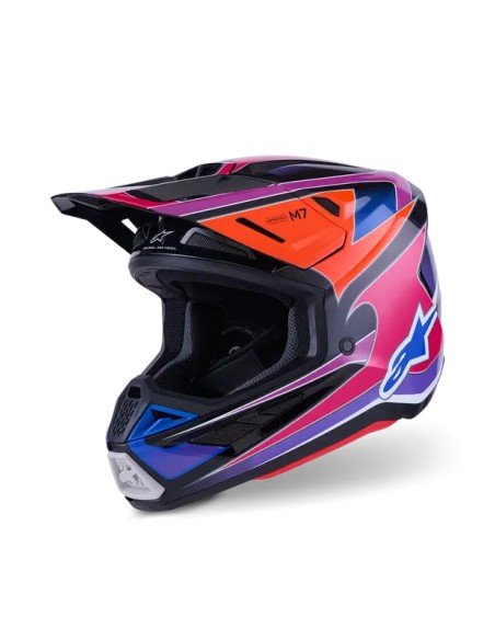 ALPINESTARS(MX) Offroad - HELMET SM7 FUSE BLU/PU/PINK 2X