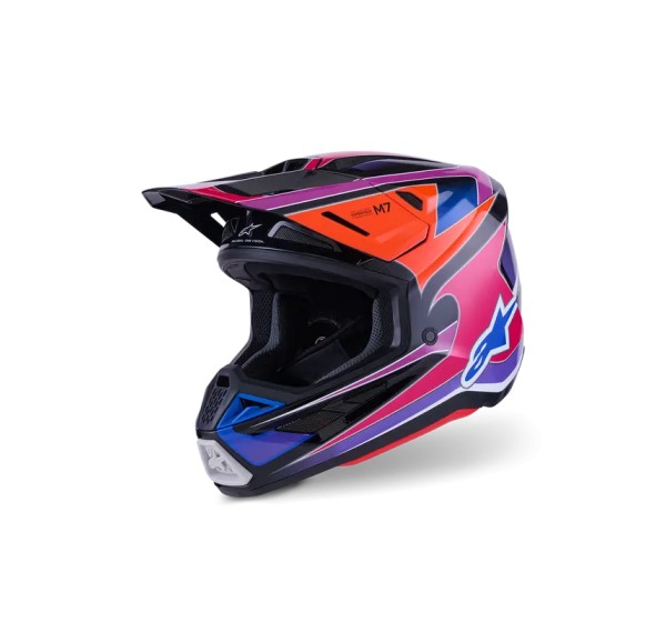 ALPINESTARS(MX) Offroad - HELMET SM7 FUSE BLU/PU/PINK 2X