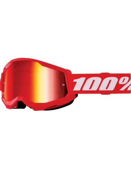 100% Motorradbrillen - GOGGLE STRATA 2 JNR RED MIR RD