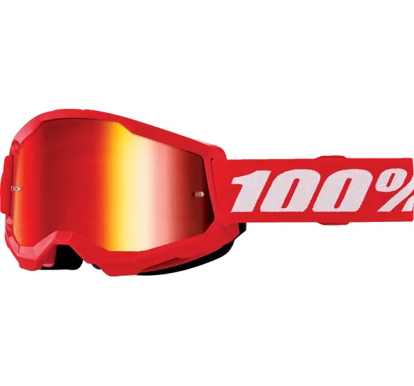100% Motorradbrillen - GOGGLE STRATA 2 JNR RED MIR RD