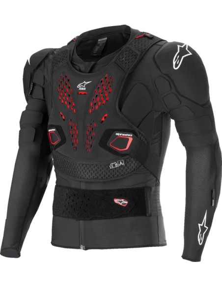ALPINESTARS(MX) Brust- und Rückenprotektoren - JACKET BIO-PRO V3 BLK/RD/WHT 2