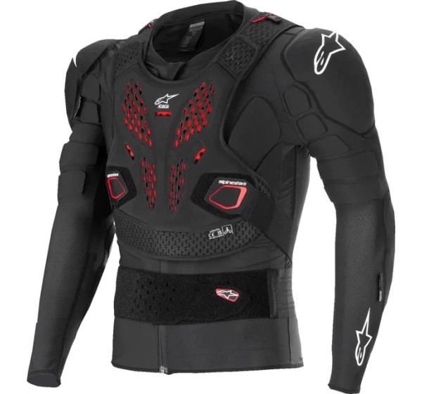 ALPINESTARS(MX) Brust- und Rückenprotektoren - JACKET BIO-PRO V3 BLK/RD/WHT 2
