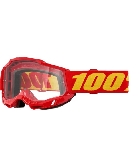 100% Motorradbrillen - GOGGLE ACCURI 2 OTG RED CLR